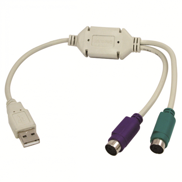 LogiLink AU0004A USB - PS/2 Dönüştürücü, 0.15m