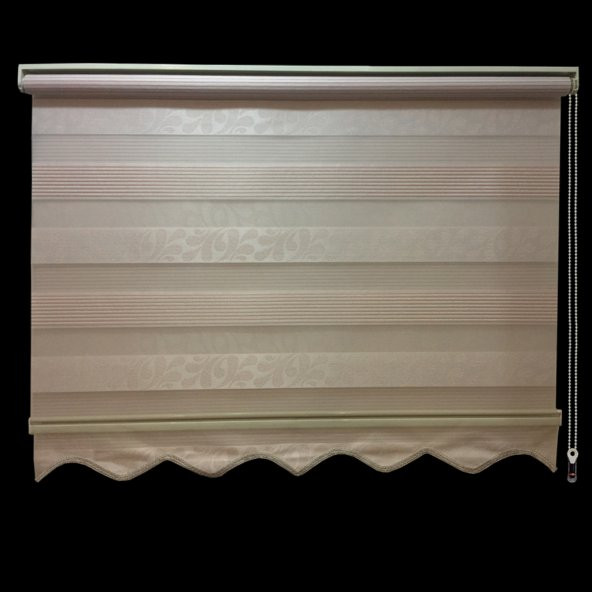 ORJİNAL BRİLLANT ZEBRA STOR PERDE BUKLE JAKAR PUDRA RENK - 2