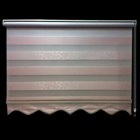 ORJİNAL BRİLLANT ZEBRA STOR PERDE BUKLE JAKAR PUDRA RENK - 7