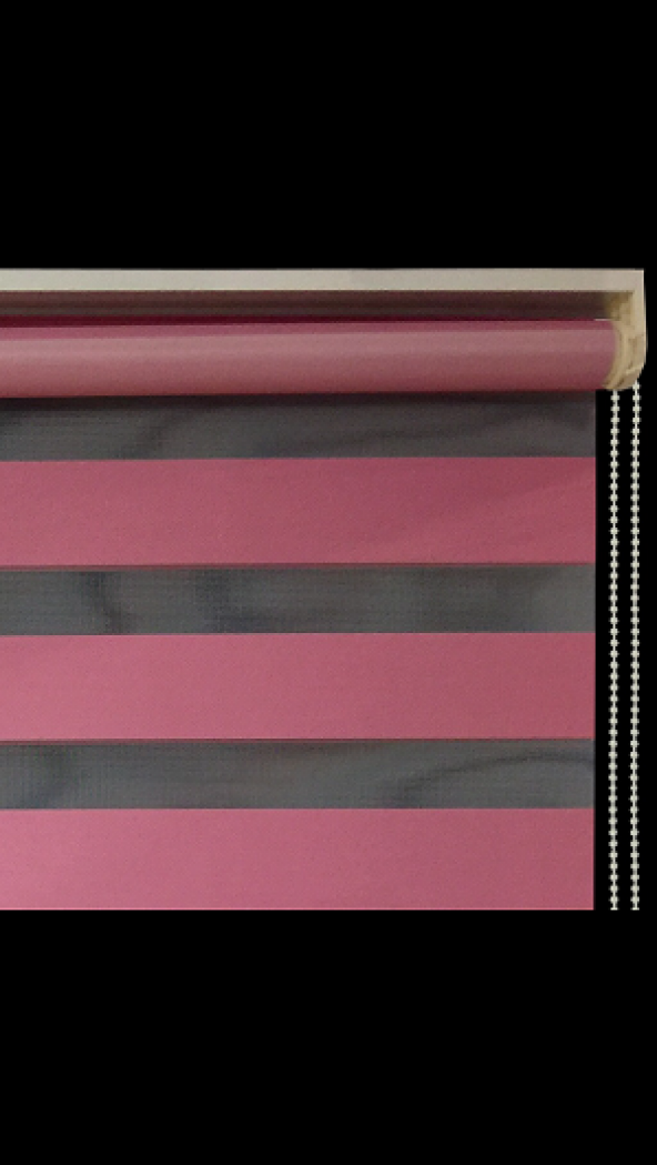 EN UCUZ ORJİNAL BRİLLANT Zebra Perde LÜKS PEMBE DÜZ ZEBRA Stor PERDE - 2