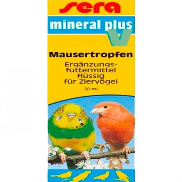 Sera Mineral Plus V Kuş Vitamini 50 Ml