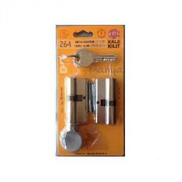 KALE KİLİT 264 İKİZ BAREL ORTAK ANAHTARLI ÇELİKKAPI KİLİT - 2