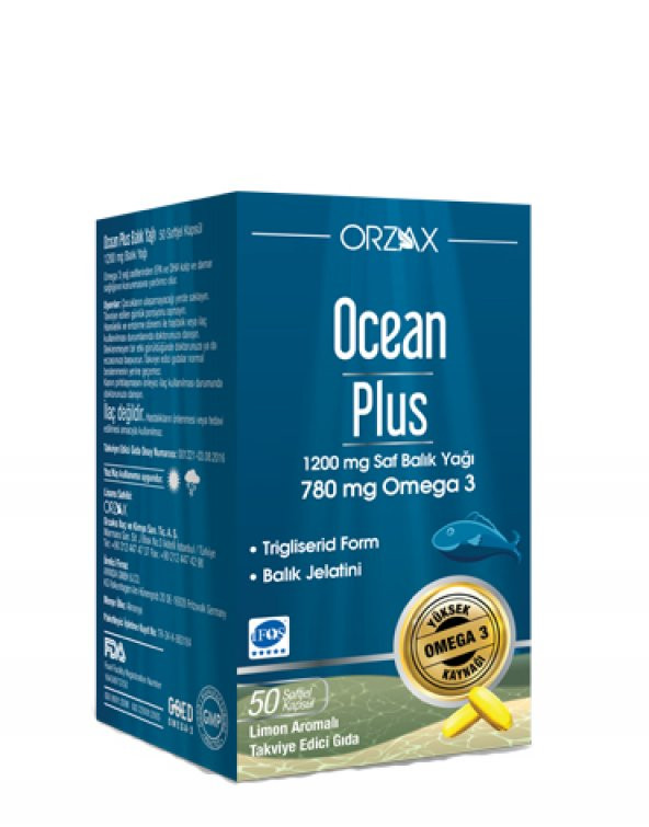 Ocean Plus 1200 MG 50 Kapsül SKT:06/2022