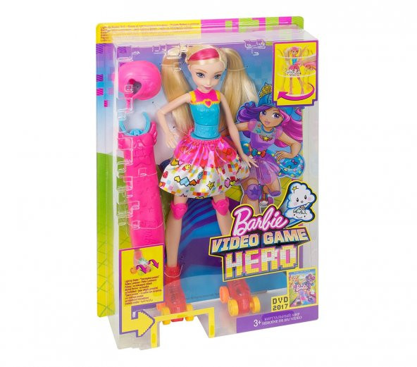 Barbie Video Oyunu Kahramanı Patenci Barbie DTW17 Mattel