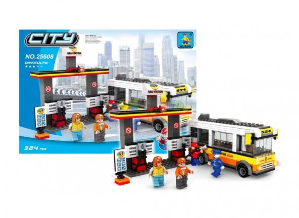 BRC CITY Lego Seti Benzin İstasyonu & Otobüs 25608