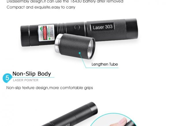 Şarj Edilebilir Orijinal 1000 m. Yeşil Lazer Pointer YF 303 - 5