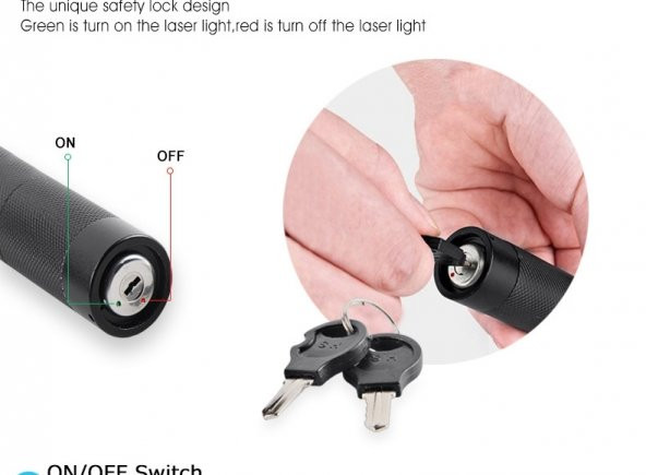 Şarj Edilebilir Orijinal 1000 m. Yeşil Lazer Pointer YF 303 - 7