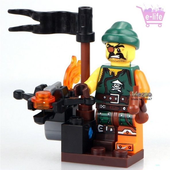 SY 623 Dönüşebilen NİNJA Lego Seti Tam 8 Figür - 8