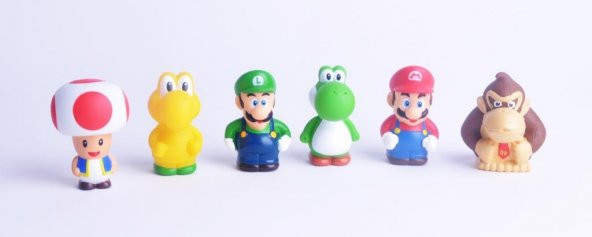 Süper Mario Oyuncak Figür Seti Tam 6 Figür - 2
