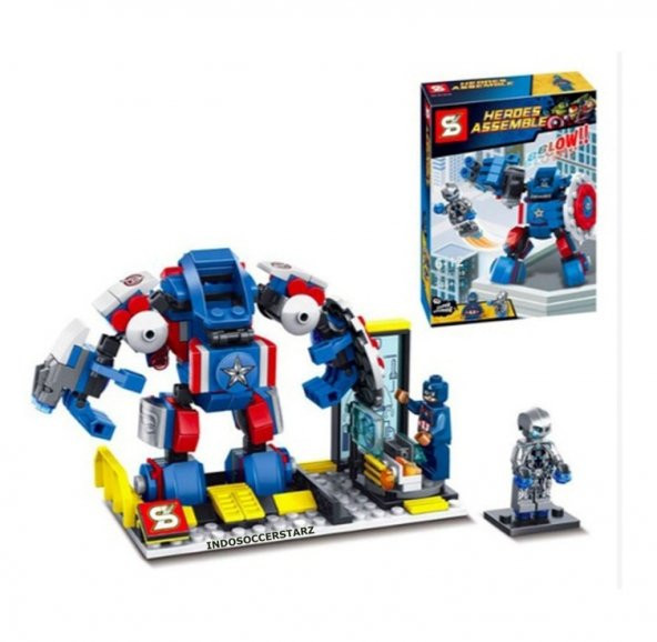 SY361B Yenilmezler Ultron Lego Seti Captain America DEV Boy