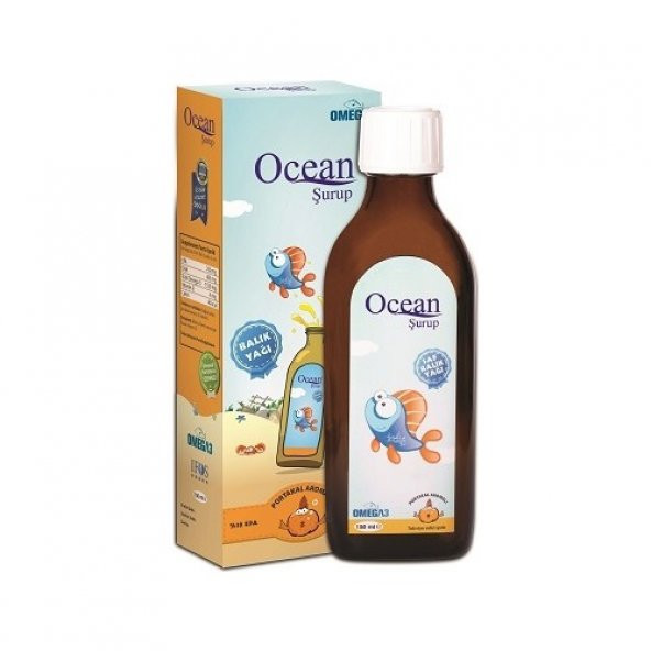 Ocean Balık Yağı Şurup Portakal Aromalı 150 ml