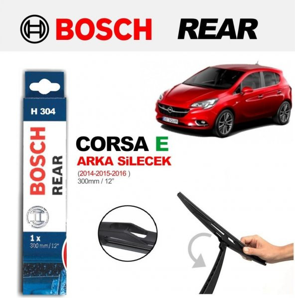 Opel Corsa E Arka Silecek (2015-2017) Bosch Rear