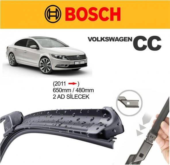 Volkswagen CC Muz Silecek Seti 2011-2015 BOSCH