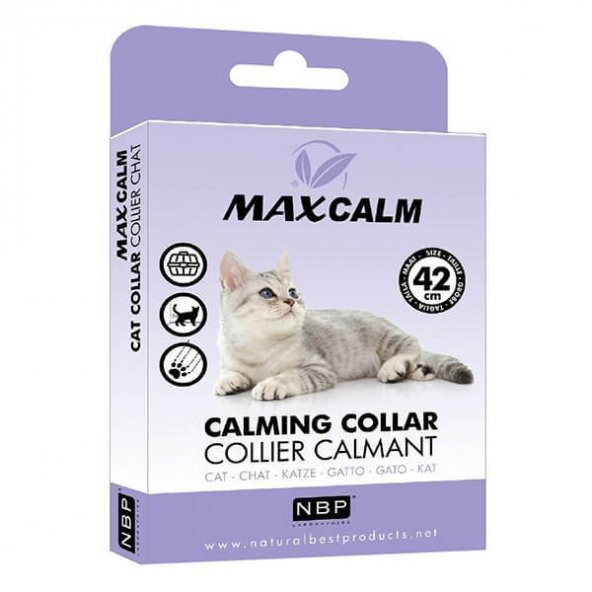 Max Calm Sakinleştirici Kedi Boyun Tasması 42 cm