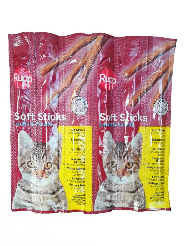 Rupp Sticks Balıklı Kedi Ödül Çubukları 6lı Paket