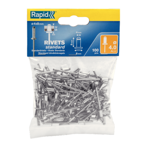 Rapid Perçin 4 X 8 Mm Alüminyum 100 Adet 5000378 ürün görseli