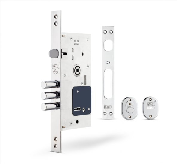 FİŞELİ ÇELİK KAPI KİLİDİ3 ANAHTARLI KROM 60 MM