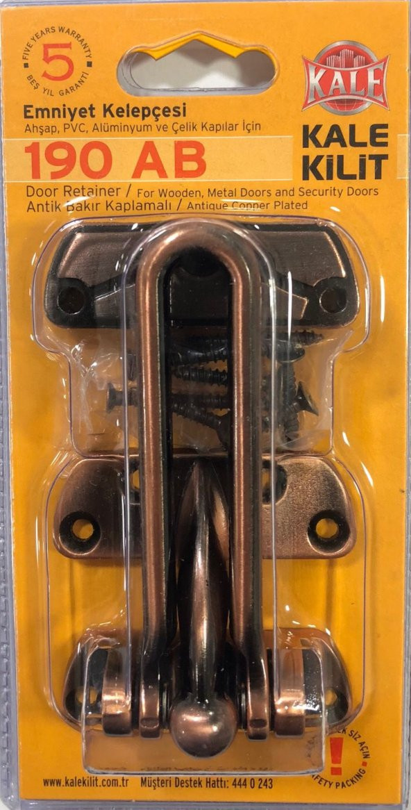 EMNİYET KELEPÇESİ BLİSTERLİ ANTİK ürün görseli