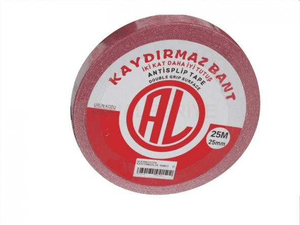 KAYDIRMAZLIK BANDI KIRMIZI 25 MM 25 MT
