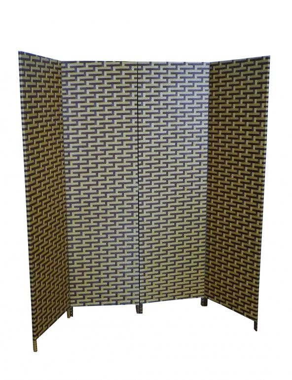 İKİZLER HASIR ÖRME PARAVAN ÇİFT TARAFLI DÖRT KANATLI 200 CM GENİŞLİK ( 16845) - 2