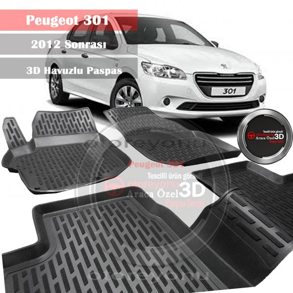 Peugeot 301 Paspas 3D Havuzlu 2012 Sonrası