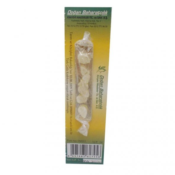 Doğan Baharatçılık Damla Sakızı 1 Gram Saf Doğal Mini Paket - 4