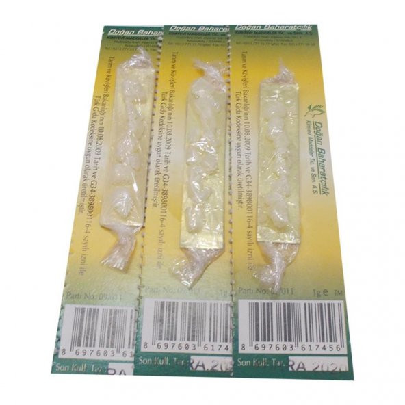 Doğan Baharatçılık Damla Sakızı 1 Gram Saf Doğal Mini Paket - 3