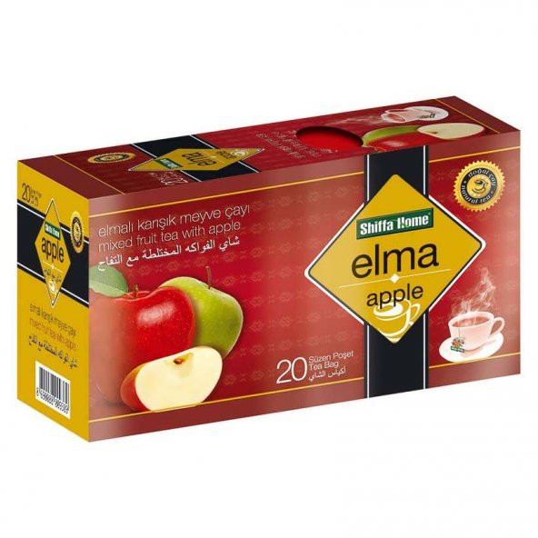 Shiffa Home Elmalı Karışık Bitkisel Çayı 1.5 gr x 20 Adet