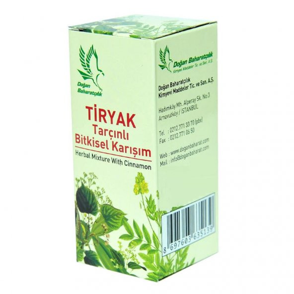 Doğan Baharatçılık Tiryak Tarçınlı Bitkisel Karışım 50cc Doğal - 3