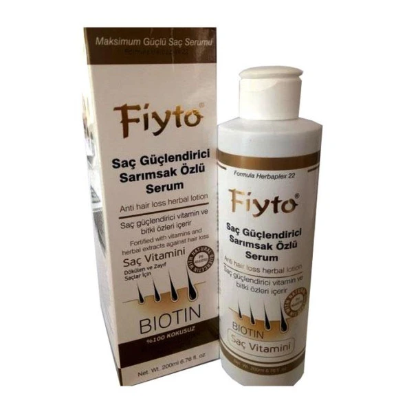 Fiyto Saç Dökülmesine Karşı Biotin Sarımsak Yağı Losyonu 200ml