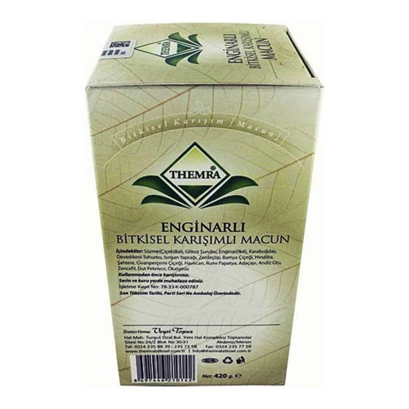 Themra Enginarlı Bitkisel Karışımlı Macun Enginar Macunu 420GR - 3