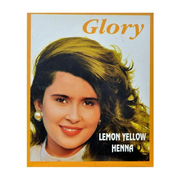 Glory Glory Limon Sarı Hint Kınası (Lemon Yellow Henna) 10 Gr Paket