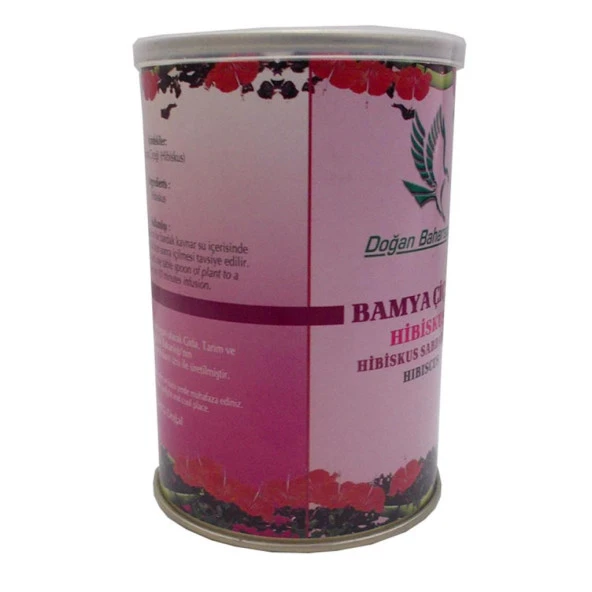 Doğan Baharatçılık Hibiskus Bamya Çiçeği 100Gr Teneke Doğal Saf - Resim 3