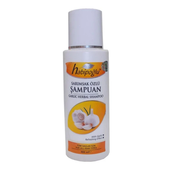 Habipoğlu Sarımsak Özlü Şampuanı 400ML Garlic Herbal Shampoo