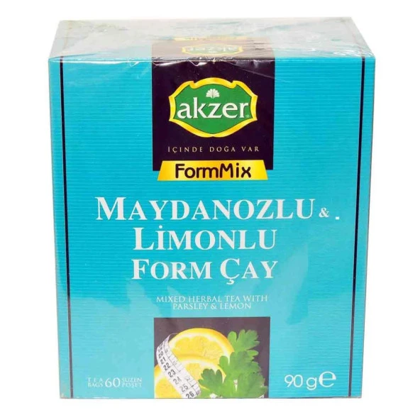 Akzer FormMix Maydanozlu & Limonlu Bitki Süzen Poşet Çay 60x1.5G