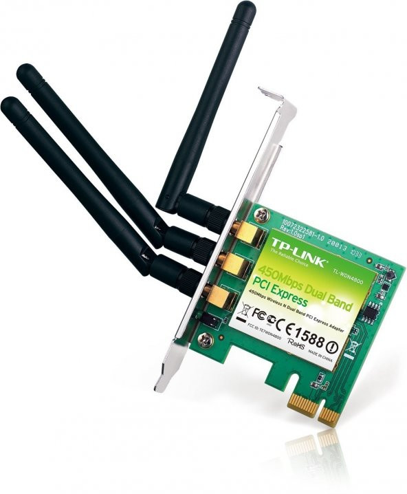 TP-Link Kablosuz Çift Adet PCI Express Adaptör (TL-WDN4800)