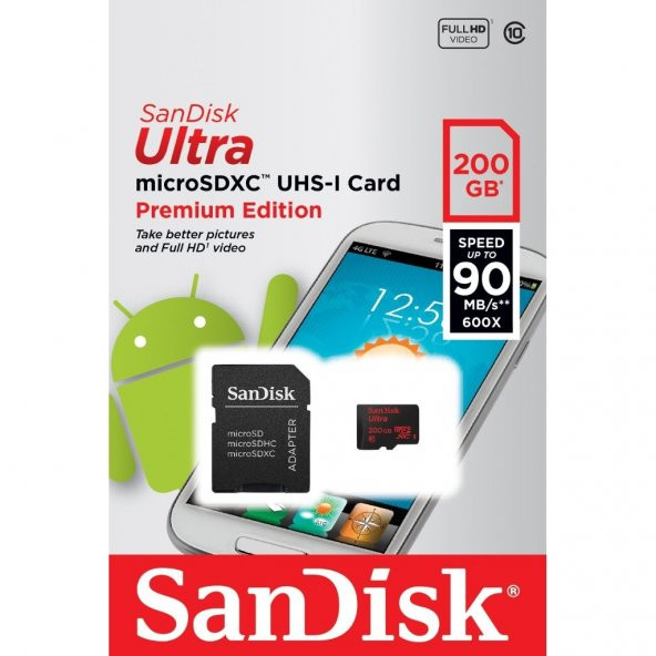 SanDisk Ultra 200GB Micro SD (SDSDQUAN-200G-G4A)