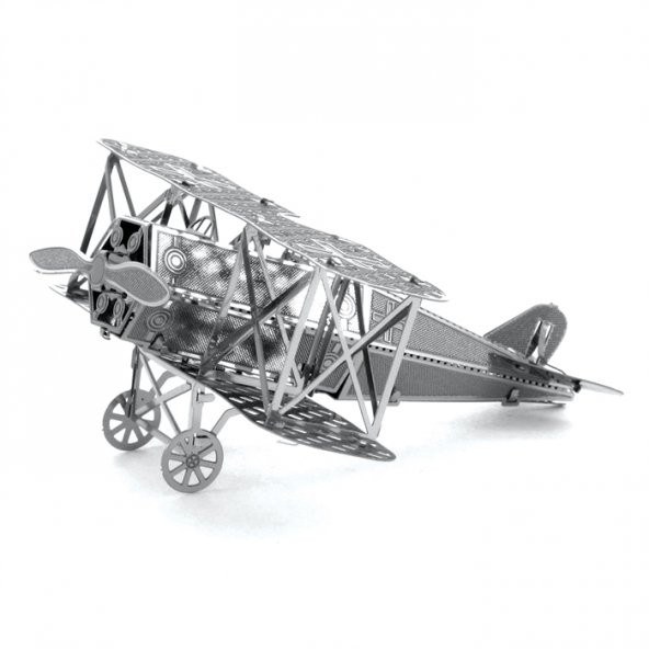 3D Lazer Kesim Metal Maket Fokker Uçak