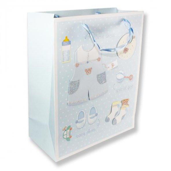 1 Adet 26x32cm Karton Çanta Baby Shoes Ayakkabı - 3