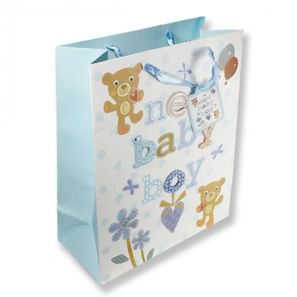 1 Adet 32x26cm Karton Çanta New Baby - 3