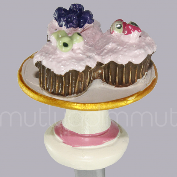 Fincanlı Kaşık Cupcakeli Çatal - 3