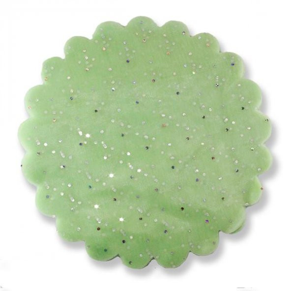 100 Adet 22cm Puantiyeli Organze Tül - 3