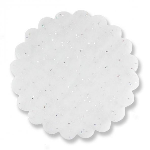100 Adet 22cm Puantiyeli Organze Tül - 6