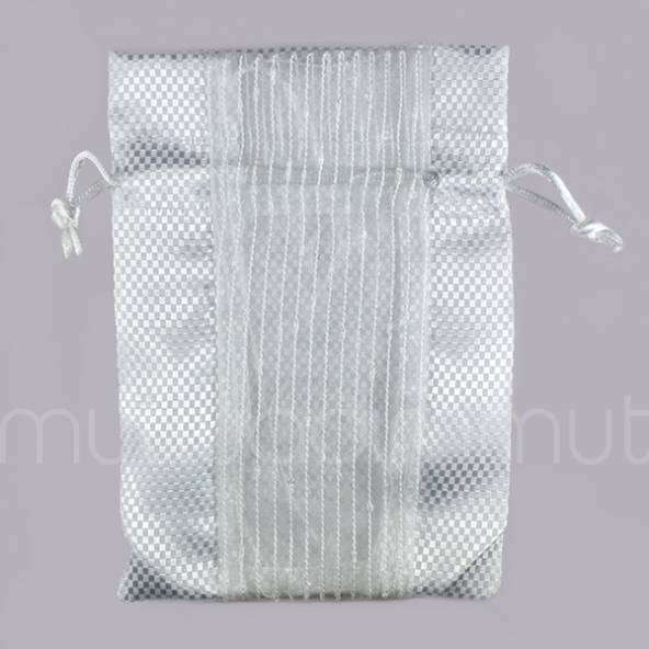 Parlak Önü Tüllü Kese 11x15cm 12 Adet - Resim 2