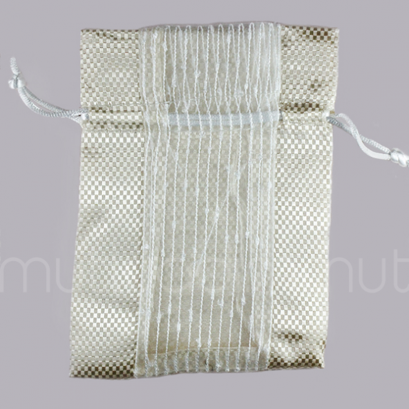 Parlak Önü Tüllü Kese 11x15cm 12 Adet - Resim 6