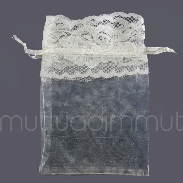 Ucu Dantel Fistolu Kese 9x12cm 12 Adet - 2