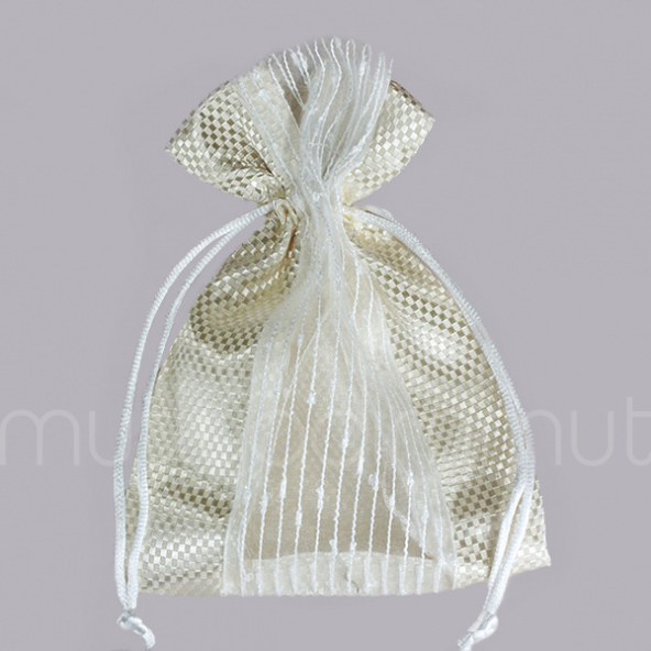 Parlak Önü Tüllü Kese 11x15cm 12 Adet - Resim 7