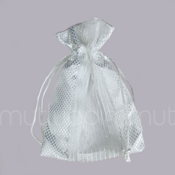 Parlak Önü Tüllü Kese 11x15cm 12 Adet - Resim 8