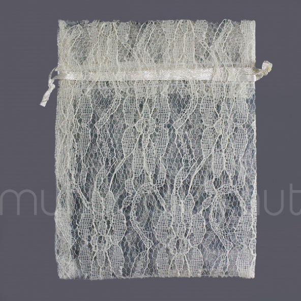 12 Adet 10x13cm Dantel Kese - 4