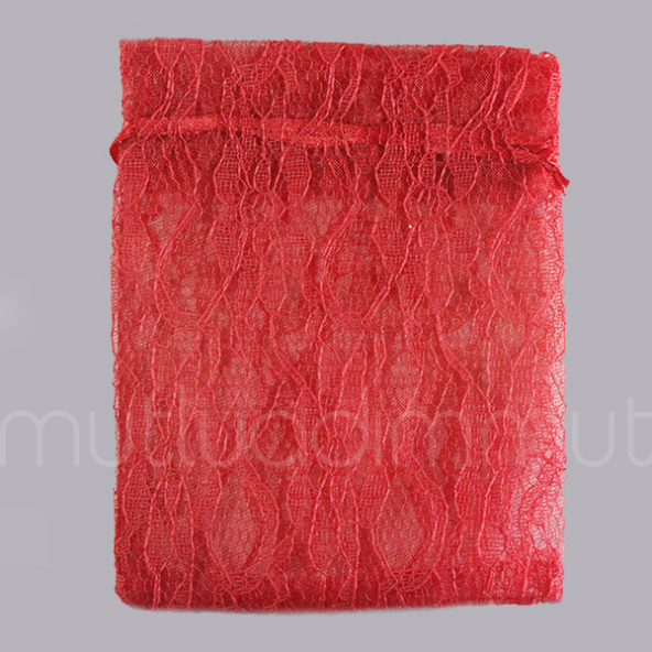 12 Adet 10x13cm Dantel Kese - 6